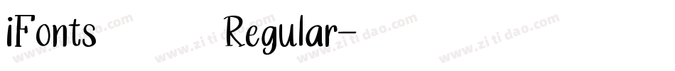 iFonts航天遨游体 Regular字体转换